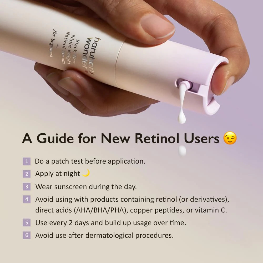 Sérum de Retinol Cavaleiro da Noite de Arroz Preto [20ml]