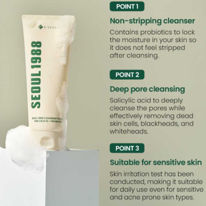 Cleansing Foam: Pine Cica 1% + Probiotics [150ml]