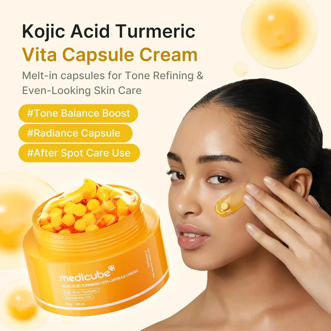 Creme Cápsula de Cúrcuma e Ácido Kójico Vita