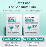 Máscara facial em tecido com glutationa e niacinamida [25ml]