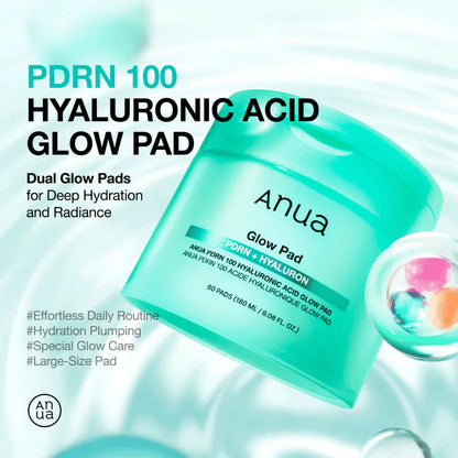 PDRN 100 Hyaluronic Acid Glow Pad [60 pads]