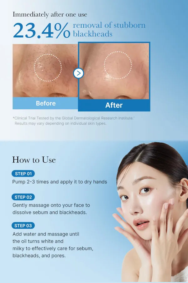 Zero Pore Blackhead Deep Cleansing Oil [205ml]