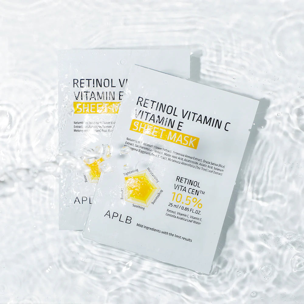 Retinol Vitamin C &amp;amp; E Sheet Mask [25ml]