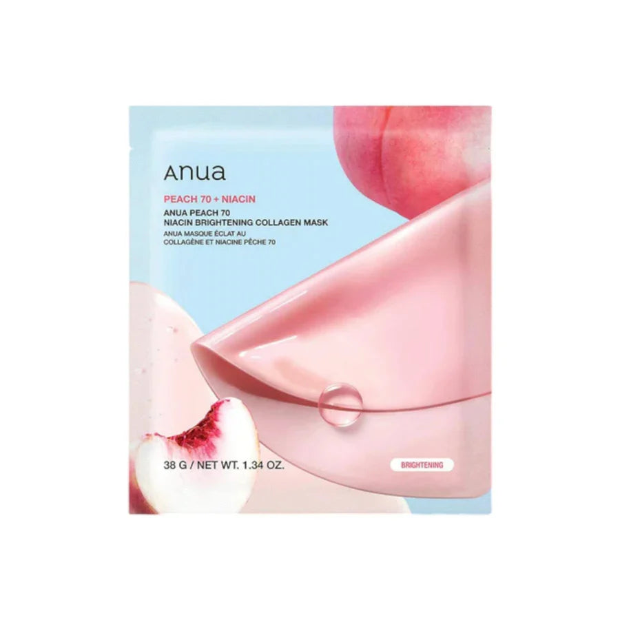 Peach 70 Niacin Brightening Collagen Mask [34g]